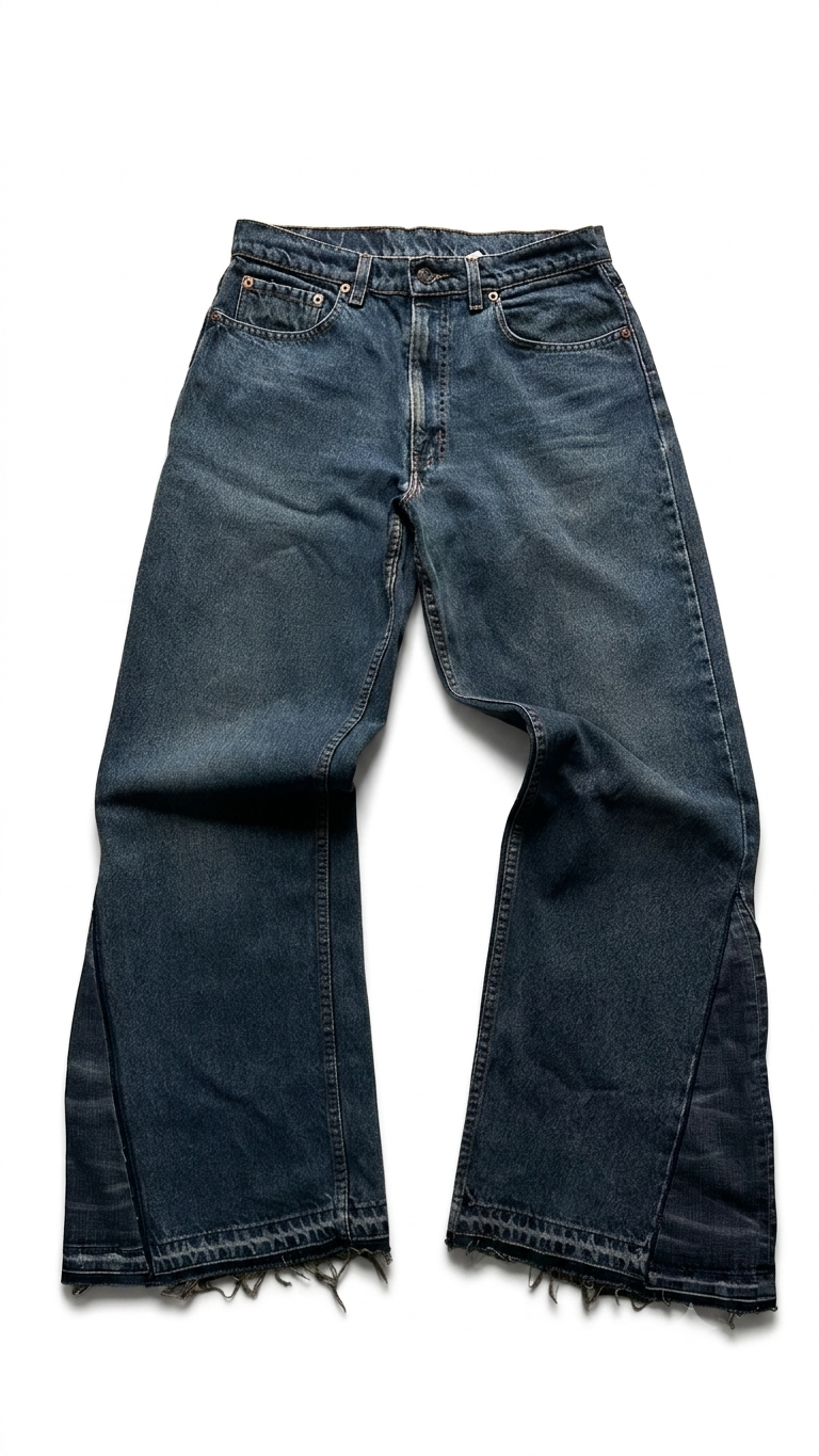 blue Levi’s Flare jeans