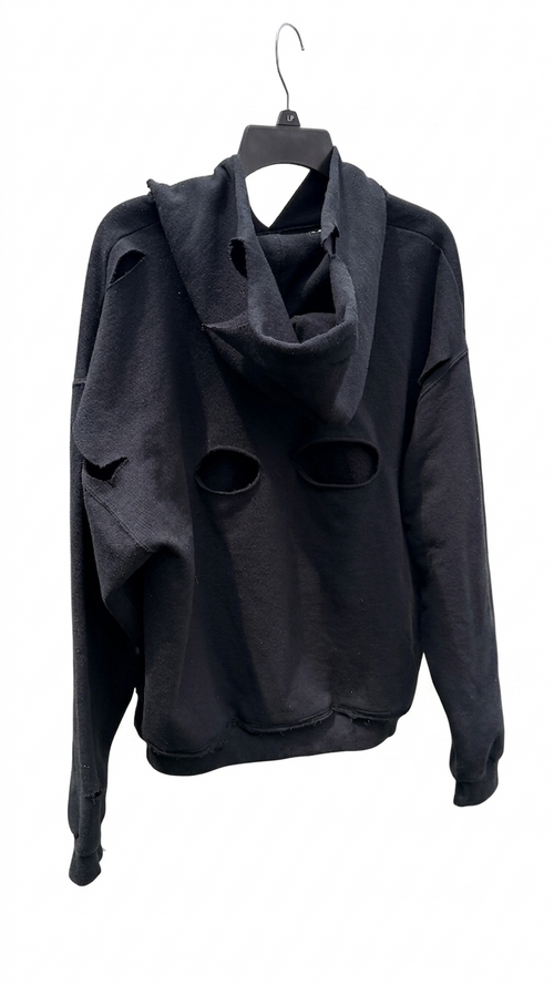 black hoodie w shotguns shots
